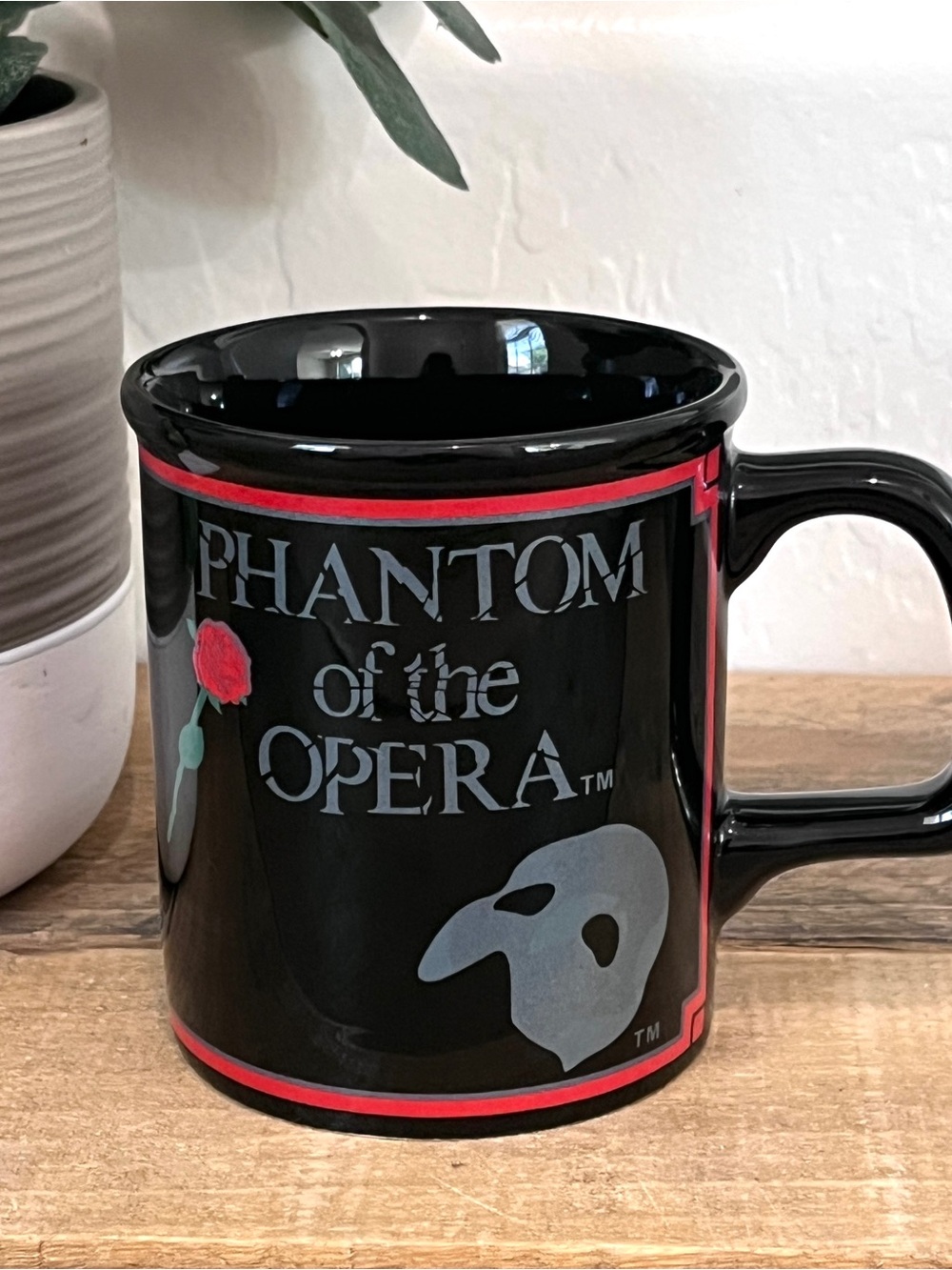 Vintage 1988 Phantom of the Opera Broadway Musical Souvenir Coffee Mug